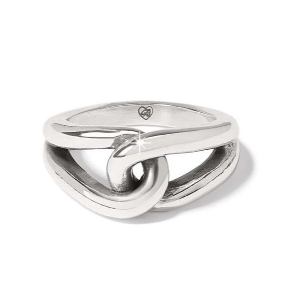 Brighton Interlok Bold Silver Eternity Symbol Ring Size 7 MSRP $68 NWT